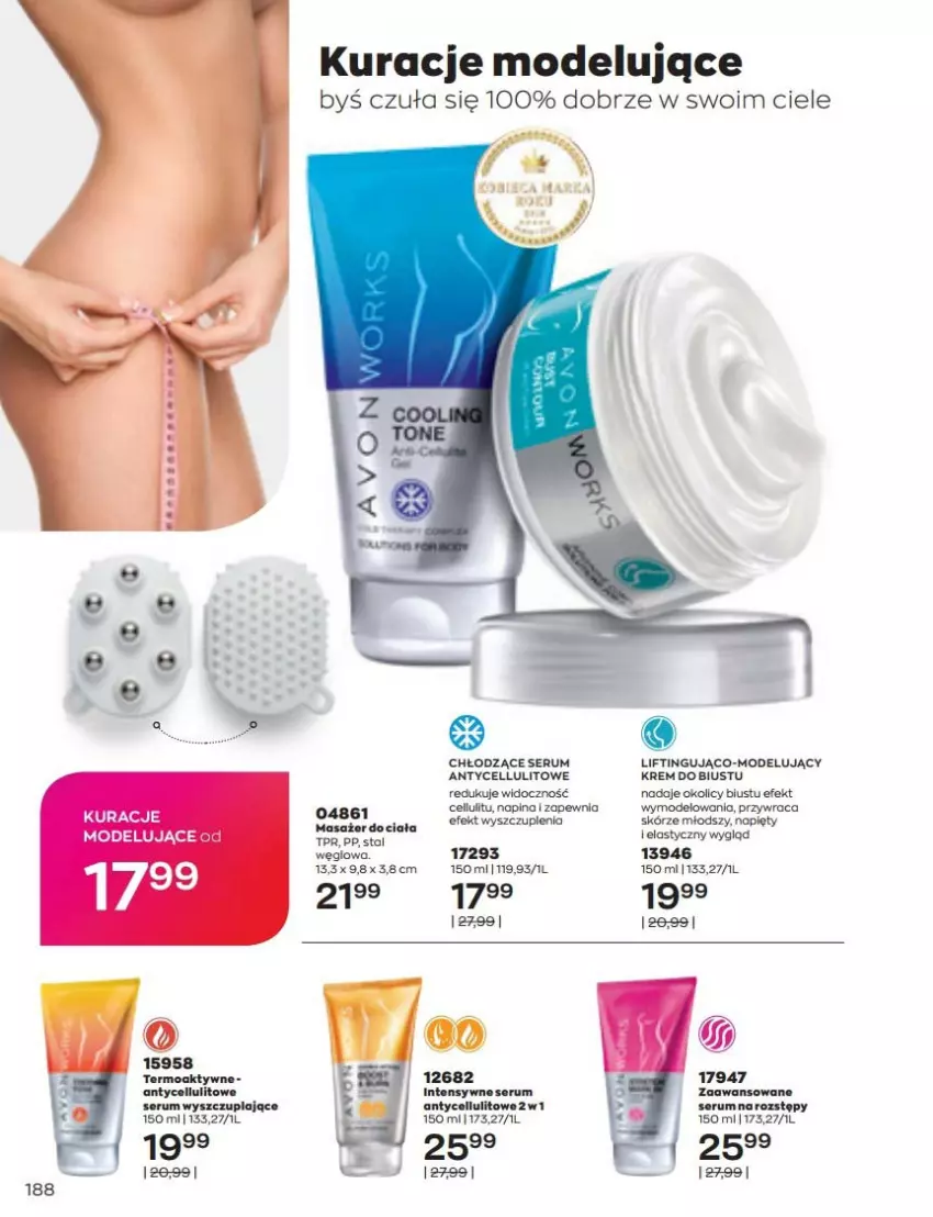 Gazetka promocyjna Avon - Katalog Avon 6/2022 kampania czerwiec - ważna 01.06 do 30.06.2022 - strona 188 - produkty: Masażer, Rum, Ser, Serum