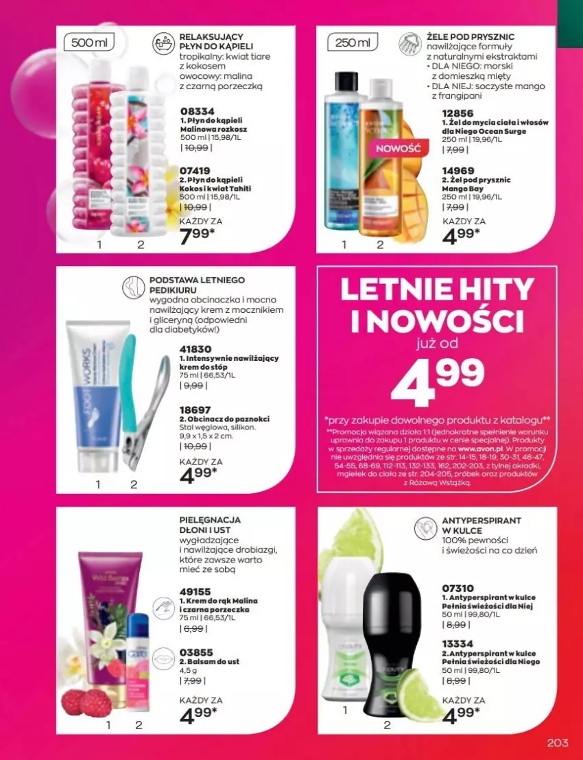 Gazetka promocyjna Avon - Katalog Avon 6/2022 kampania czerwiec - ważna 01.06 do 30.06.2022 - strona 203 - produkty: Antyperspirant, K2, Kokos, Kosz, Mango, Mars, Por