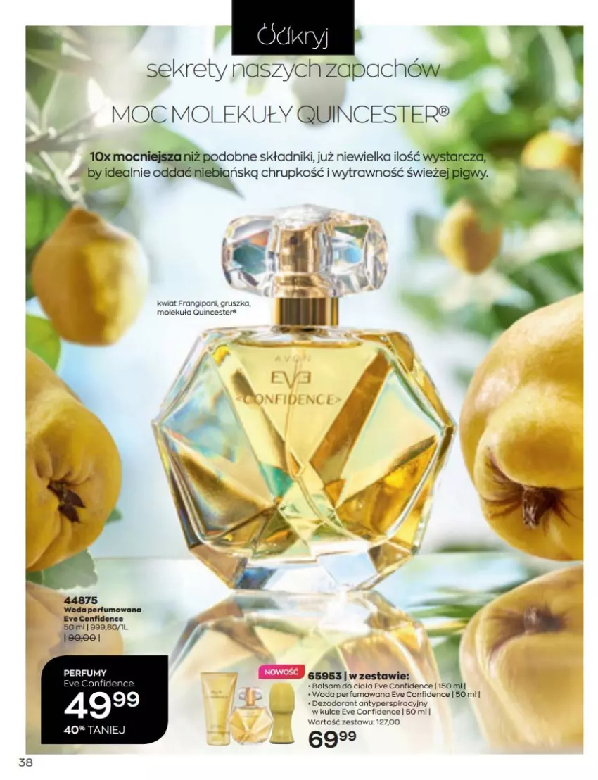 Gazetka promocyjna Avon - Katalog Avon 6/2022 kampania czerwiec - ważna 01.06 do 30.06.2022 - strona 38 - produkty: Balsam do ciała, Dezodorant, Kret, Perfum, Woda, Woda perfumowana