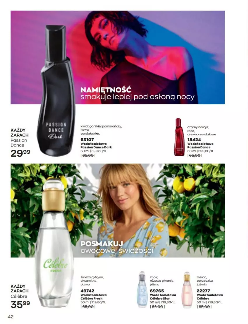 Gazetka promocyjna Avon - Katalog Avon 6/2022 kampania czerwiec - ważna 01.06 do 30.06.2022 - strona 42 - produkty: Narcyz, Por, Sandał, Woda, Woda toaletowa