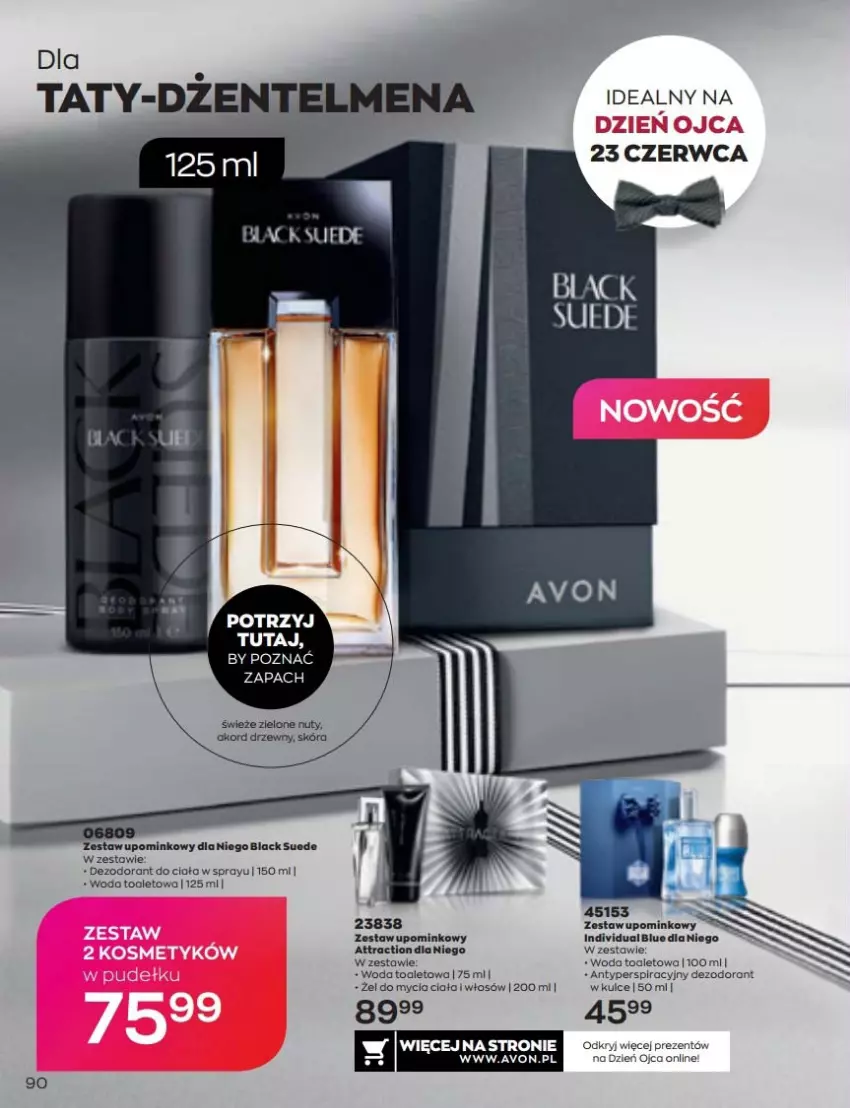 Gazetka promocyjna Avon - Katalog Avon 6/2022 kampania czerwiec - ważna 01.06 do 30.06.2022 - strona 90 - produkty: Dezodorant, Lack, Nuty, Woda, Woda toaletowa