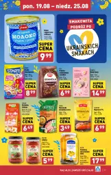 Gazetka promocyjna Aldi - Pełna oferta - Gazetka - ważna od 25.08 do 25.08.2024 - strona 17 - produkty: Majonez, Mus, Gra, Smakowita, Mleko zagęszczone, Danio, Granola, Pomidory, Musztarda, Mleko