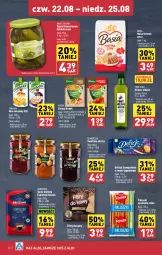 Gazetka promocyjna Aldi - Pełna oferta - Gazetka - ważna od 25.08 do 25.08.2024 - strona 22 - produkty: Ser, Mus, Gra, Ogórki konserwowe, Kawa mielona, Kawa, Konfitura, Mąka, Tymbark, Delicje, Basia, Kubek, Oliwa z oliwek, Mąka tortowa, Knorr