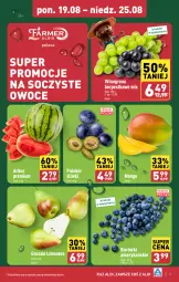 Gazetka promocyjna Aldi - Pełna oferta - Gazetka - ważna od 25.08 do 25.08.2024 - strona 3 - produkty: Gruszki, Winogrona, Winogrona bezpestkowe, Owoce, Arbuz, Wino, Mango