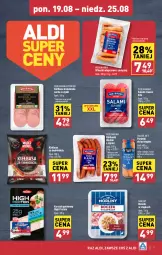 Gazetka promocyjna Aldi - Pełna oferta - Gazetka - ważna od 25.08 do 25.08.2024 - strona 7 - produkty: Kurczak, BIC, Hot dog, Salami, Kiełbaski śląskie, Kurczak gotowany, Kiełbasa krakowska, Parówki, Morliny, Boczek, Kiełbasa