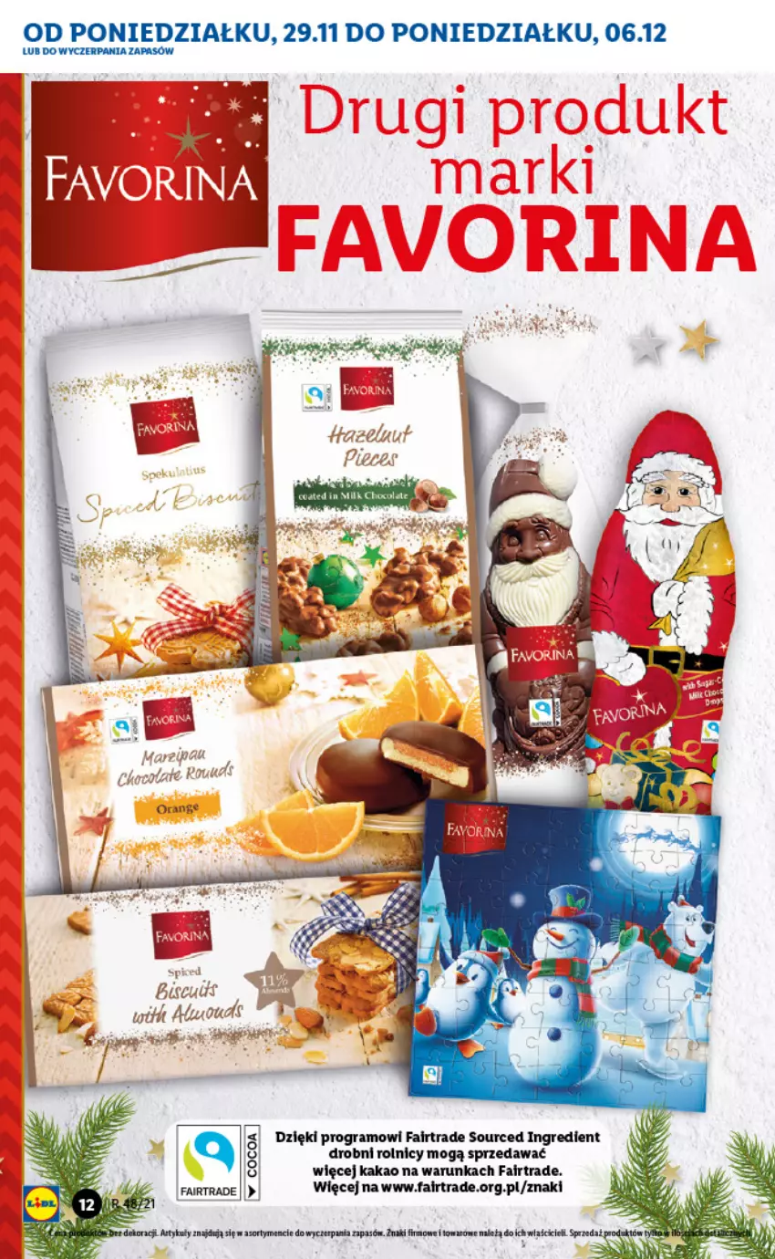 Gazetka promocyjna Lidl - GAZETKA - ważna 29.11 do 01.12.2021 - strona 12 - produkty: Fa, Gra, Kakao, Piec