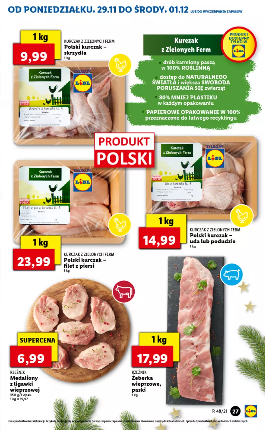 Gazetka promocyjna Lidl - GAZETKA - ważna 29.11 do 01.12.2021 - strona 27 - produkty: Drób, Karmi, Kurczak, Lion, Papier, Por