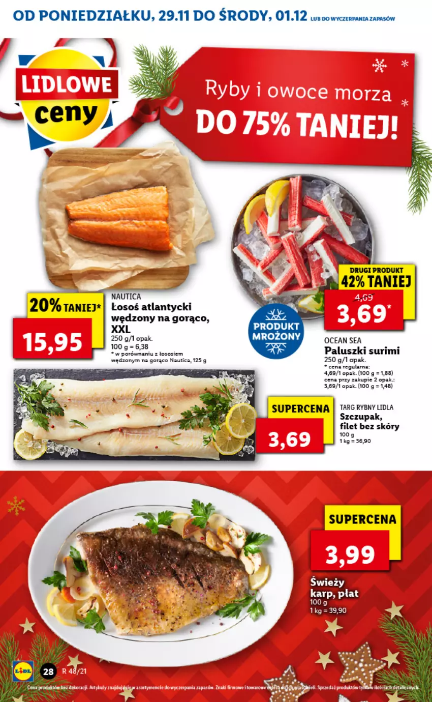 Gazetka promocyjna Lidl - GAZETKA - ważna 29.11 do 01.12.2021 - strona 28 - produkty: Sos, Surimi, Zupa