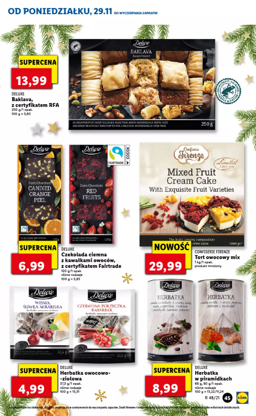 Gazetka promocyjna Lidl - GAZETKA - ważna 29.11 do 01.12.2021 - strona 45 - produkty: Czekolada, Exquisite, Fa, Kawa, Koc, Ser