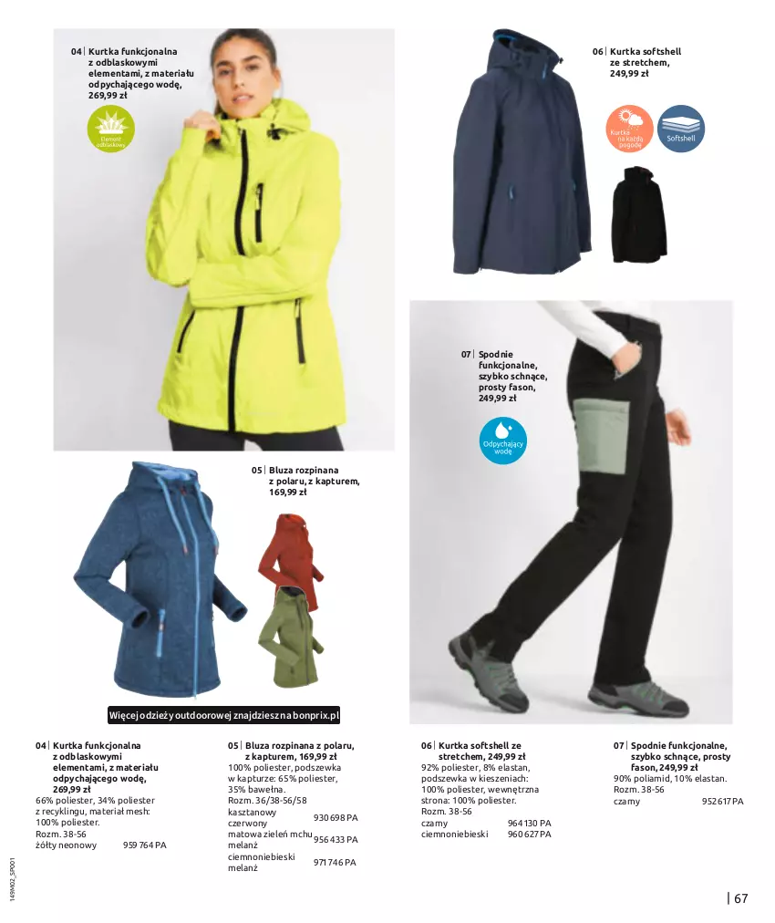 Gazetka promocyjna Bonprix - DŻINSOWE TRENDY - ważna 05.02 do 05.05.2024 - strona 69 - produkty: Bluza, Fa, Kurtka, Kurtka softshell, Spodnie, Wełna