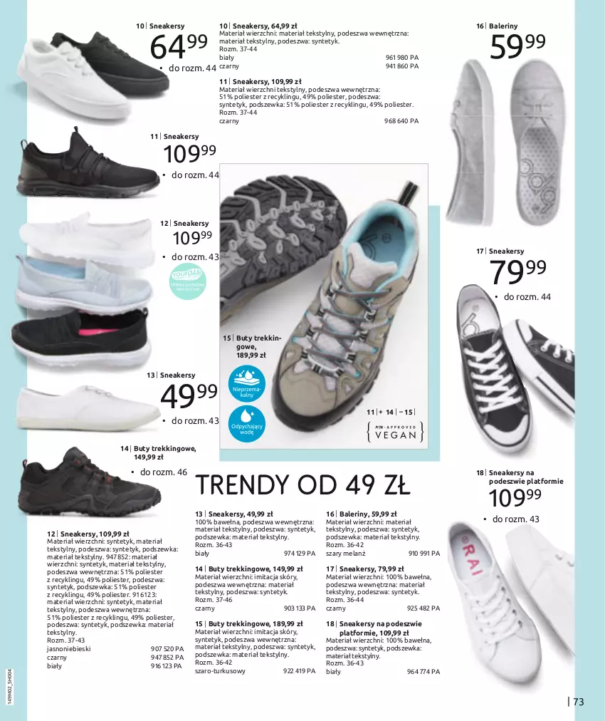 Gazetka promocyjna Bonprix - DŻINSOWE TRENDY - ważna 05.02 do 05.05.2024 - strona 75 - produkty: Baleriny, Buty, Sneakersy, Wełna