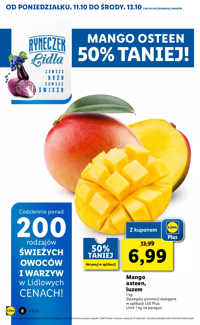 Gazetka promocyjna Lidl - GAZETKA - ważna 11.10 do 13.10.2021 - strona 8 - produkty: Mango