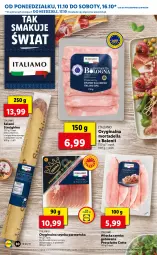 Gazetka promocyjna Lidl - GAZETKA - Gazetka - ważna od 13.10 do 13.10.2021 - strona 30 - produkty: Gin, Salami, Mortadella, Szynka wieprzowa, Prosciutto, Dell, Szynka, LG