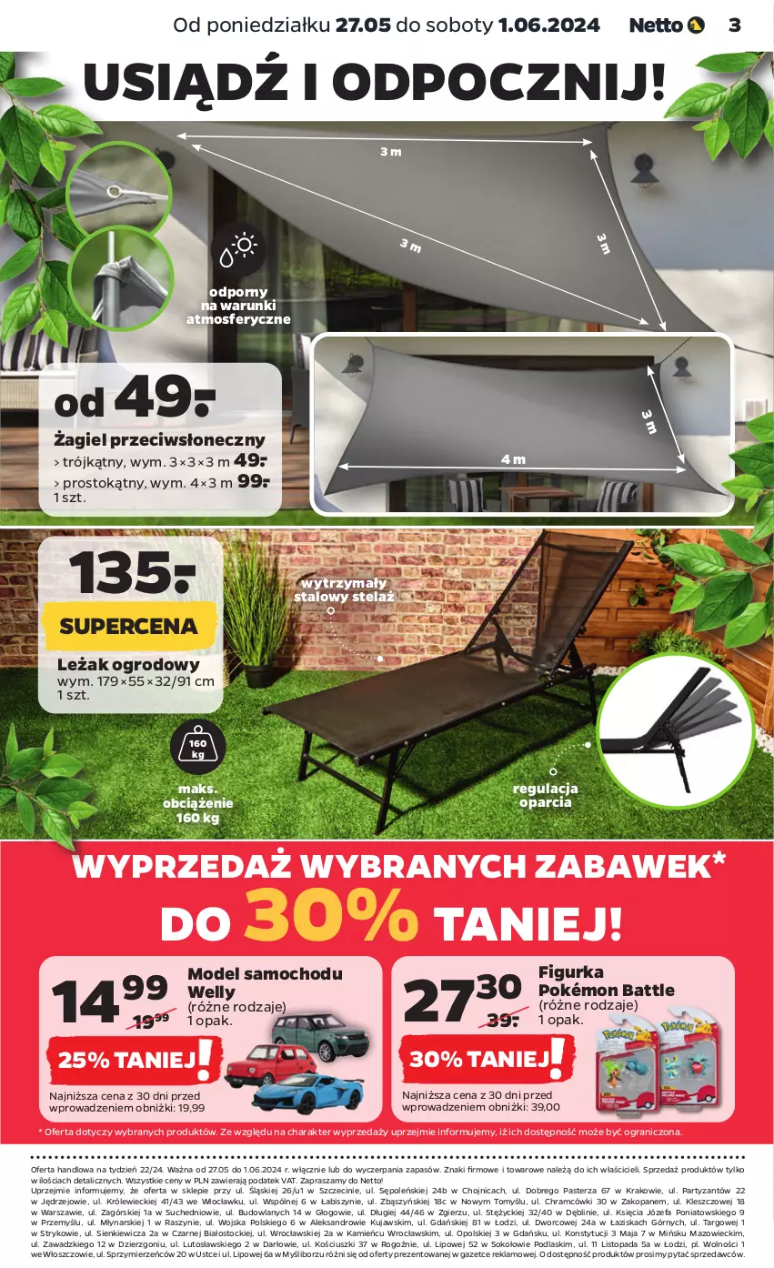 Gazetka promocyjna Netto - Akcesoria i dodatki - ważna 27.05 do 01.06.2024 - strona 3 - produkty: Fa, Gra, Kujawski, Podlaski, Pokémon, Por, Sok, Stock, Top