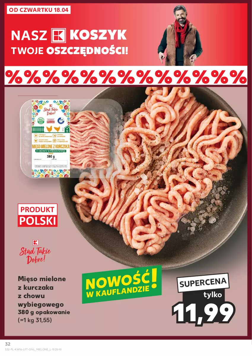 Gazetka promocyjna Kaufland - Gazetka tygodnia - ważna 18.04 do 24.04.2024 - strona 32 - produkty: Kosz, Kurczak, Mięso, Mięso mielone