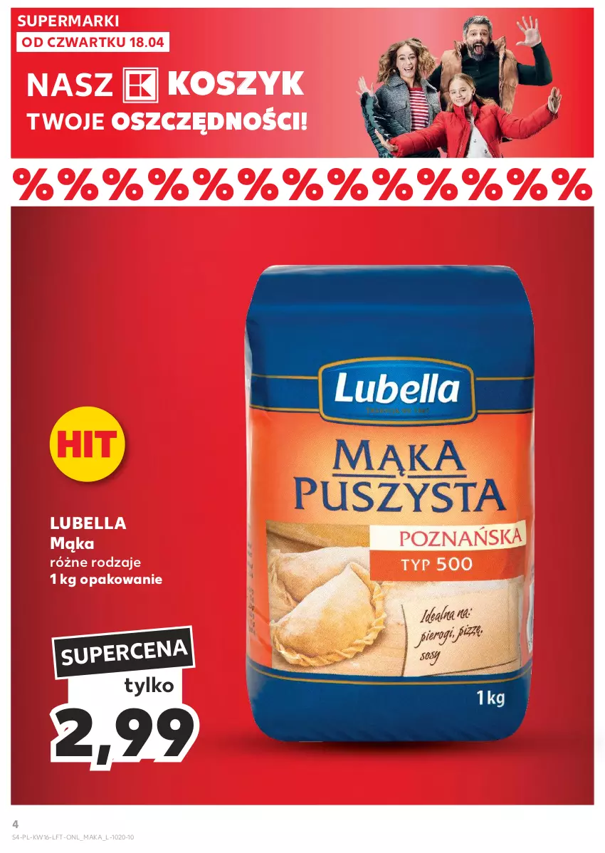 Gazetka promocyjna Kaufland - Gazetka tygodnia - ważna 18.04 do 24.04.2024 - strona 4 - produkty: Bell, Bella, Kosz, Lubella, Mąka