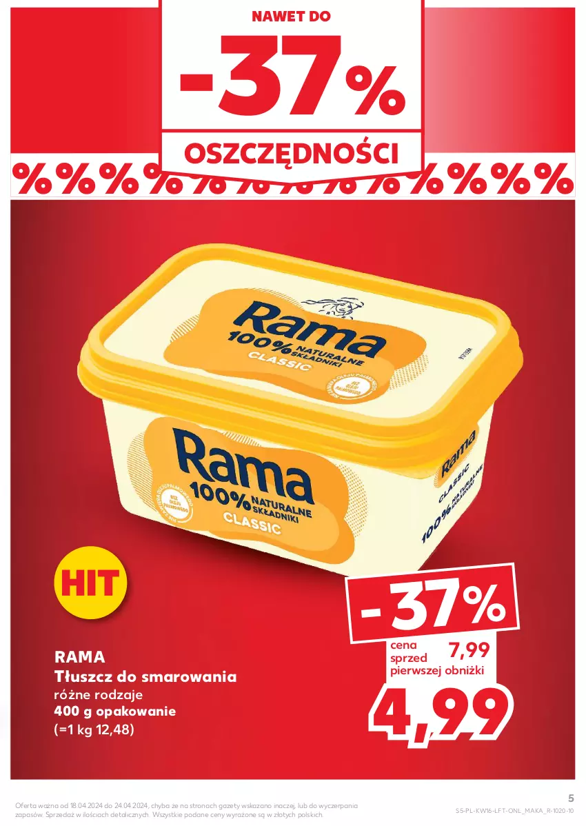 Gazetka promocyjna Kaufland - Gazetka tygodnia - ważna 18.04 do 24.04.2024 - strona 5 - produkty: Rama