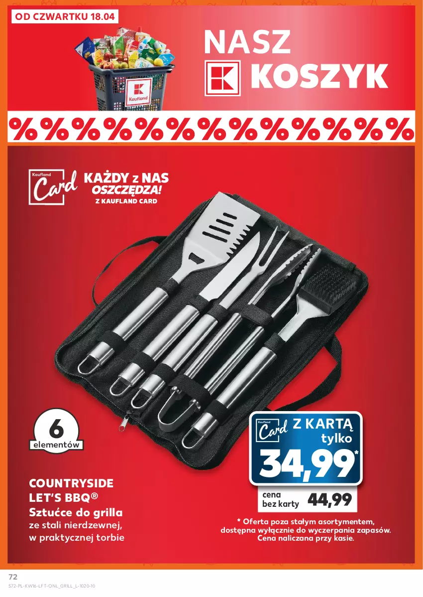 Gazetka promocyjna Kaufland - Gazetka tygodnia - ważna 18.04 do 24.04.2024 - strona 72 - produkty: Grill, Kosz