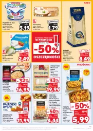 Gazetka promocyjna Kaufland - Gazetka tygodnia - Gazetka - ważna od 24.04 do 24.04.2024 - strona 41 - produkty: Mozzarella, Ser topiony, Serek wiejski, Top, Sok, Ser, Mlekovita, Paluszki rybne, Serek, Knedle, Krewetki, Frytki, Piekarnik, Mleko, Fa