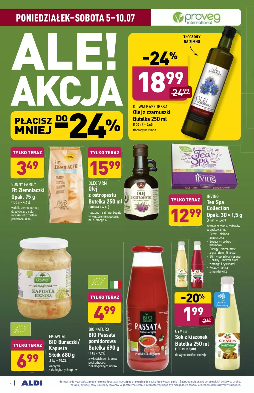 Gazetka promocyjna Aldi - WEGE PRZYSMAKI - ważna 05.07 do 10.07.2021 - strona 12 - produkty: Ananas, Buraczki, Fa, Gra, Granat, Irving, Mango, Olej, Olej z czarnuszki, Oleo, Oleofarm, Ostropes, Sok, Tera, Warzywa