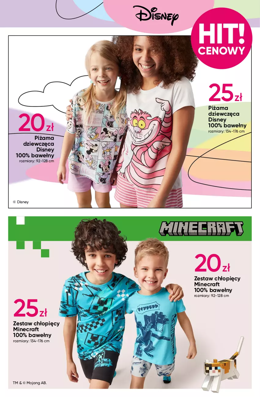 Gazetka promocyjna Pepco - Wiosenne dekoracje - ważna 13.03 do 26.03.2025 - strona 9 - produkty: Disney, Klapki, Minecraft, Piżama