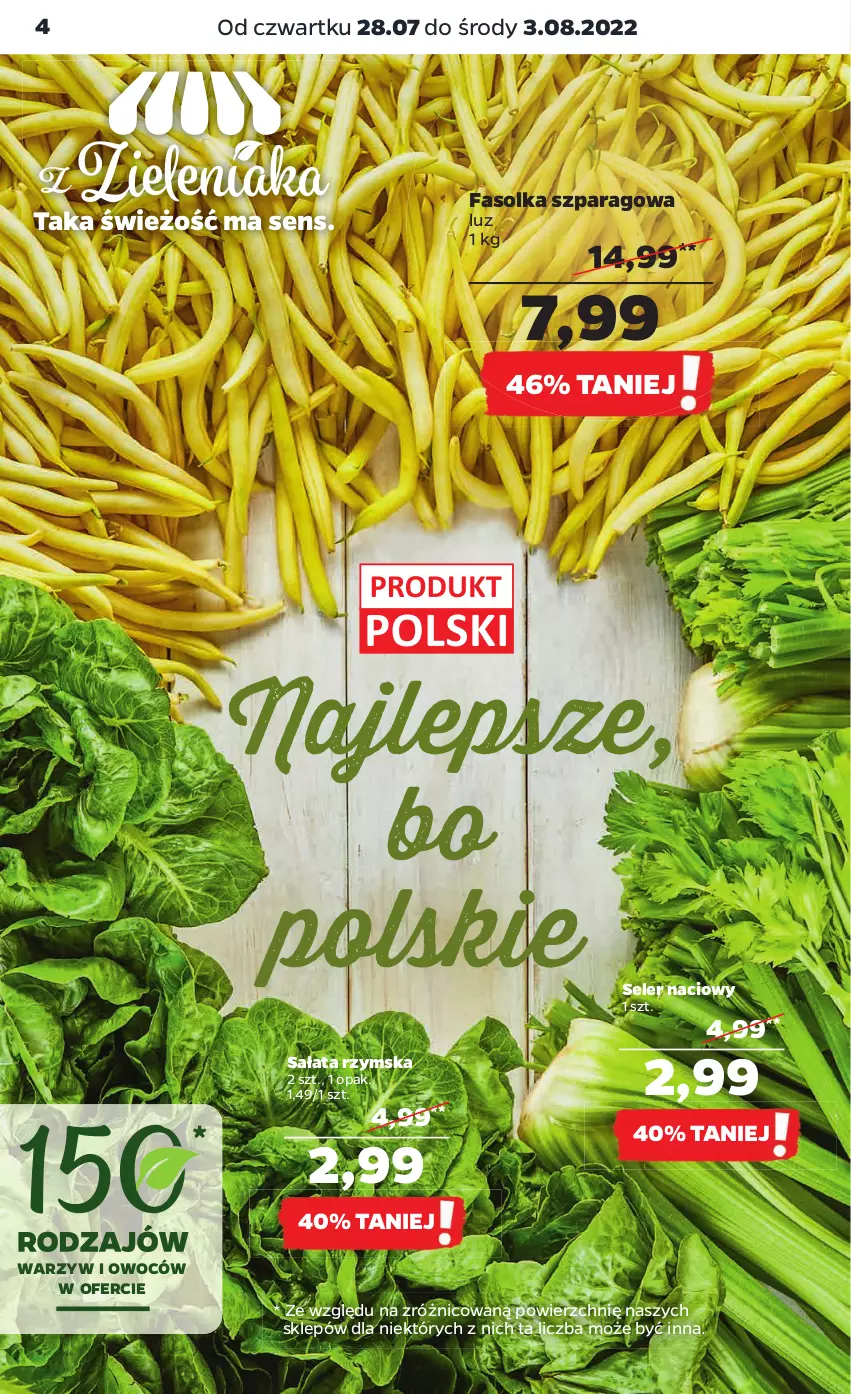 Gazetka promocyjna Netto - Artykuły spożywcze - ważna 28.07 do 03.08.2022 - strona 4 - produkty: Fa, Sałat, Seler naciowy