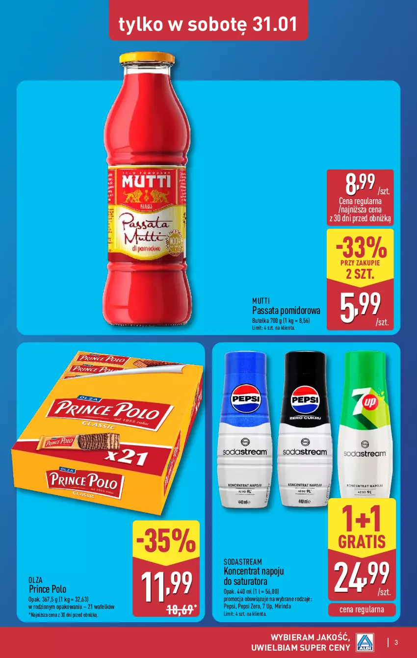 Gazetka promocyjna Aldi - Oferta weekendowa - ważna 29.01 do 31.01.2026 - strona 3 - produkty: Gra, Mirinda, Pepsi, Prince Polo