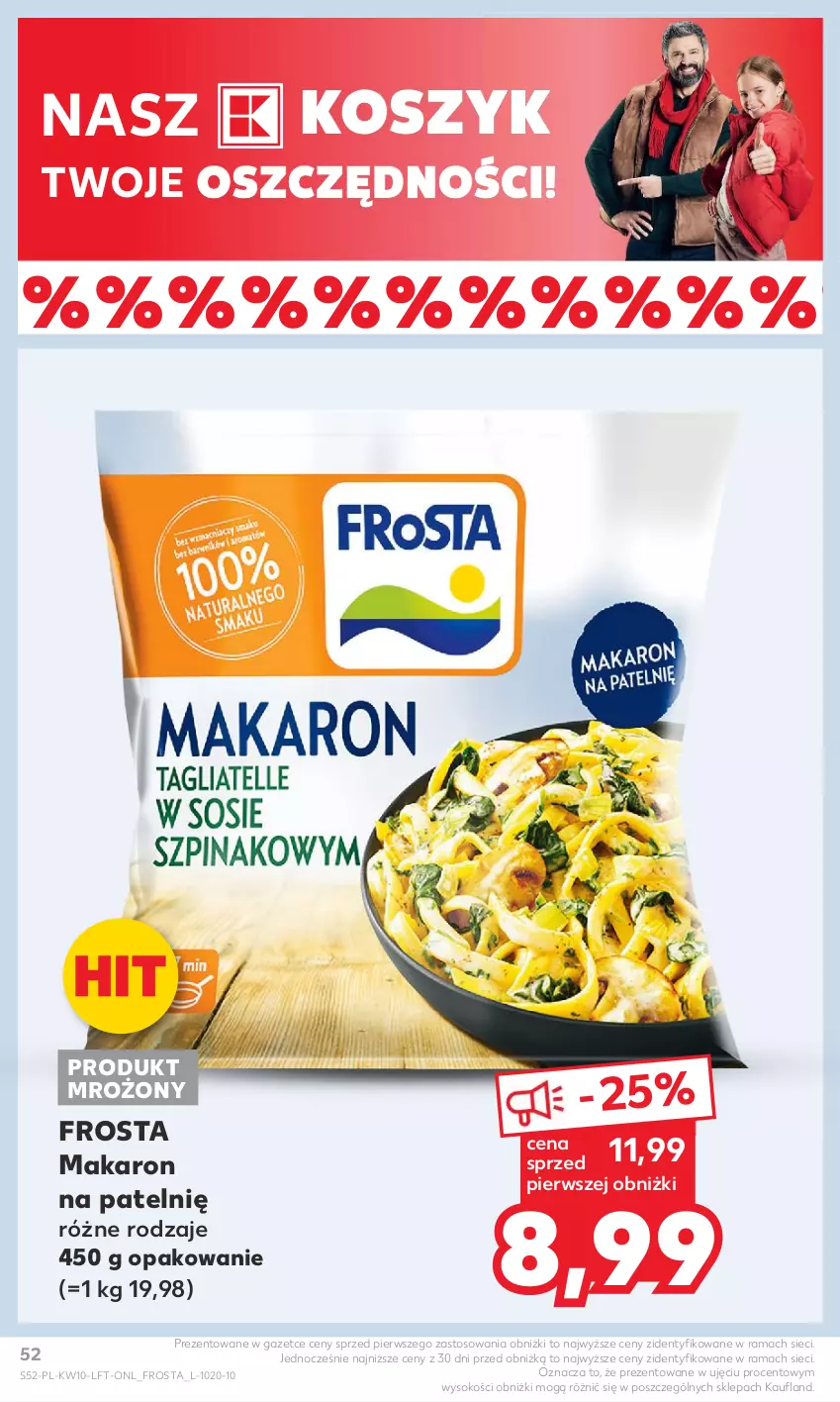 Gazetka promocyjna Kaufland - Gazetka tygodnia - ważna 07.03 do 13.03.2024 - strona 52 - produkty: Frosta, Kosz, Makaron, Rama, Sok