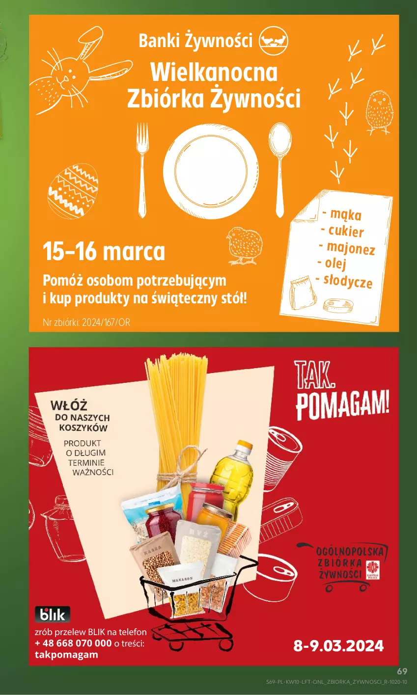 Gazetka promocyjna Kaufland - Gazetka tygodnia - ważna 07.03 do 13.03.2024 - strona 69 - produkty: Cukier, Majonez, Mąka, Olej, Orka, Stół