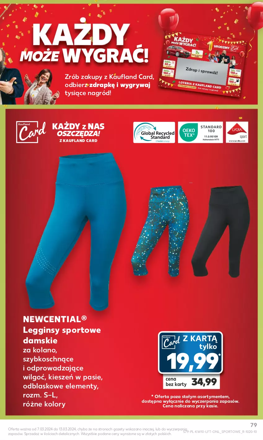 Gazetka promocyjna Kaufland - Gazetka tygodnia - ważna 07.03 do 13.03.2024 - strona 79 - produkty: Gin, Gry, Legginsy, LG, Por, Sport