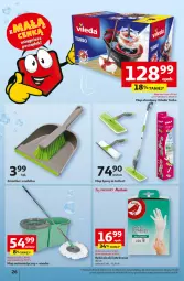 Gazetka promocyjna Auchan - Gazetka z MAŁĄ CENKĄ dźwigniesz więcej! Hipermarket Auchan - Gazetka - ważna od 21.02 do 21.02.2024 - strona 26 - produkty: Mop, Vileda, Wiadro, Szufelka