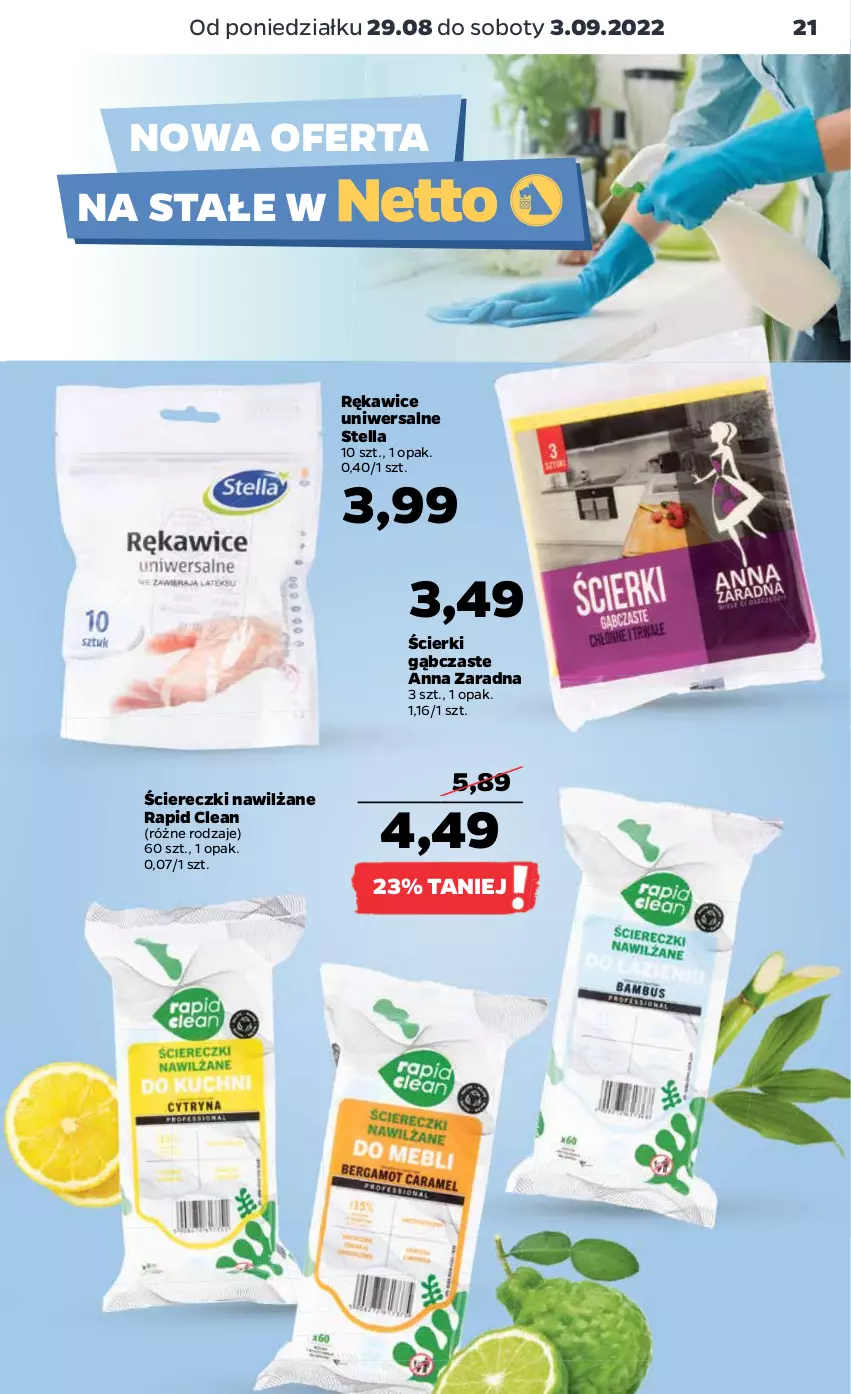 Gazetka promocyjna Netto - Artykuły spożywcze - ważna 29.08 do 03.09.2022 - strona 21 - produkty: Rękawice