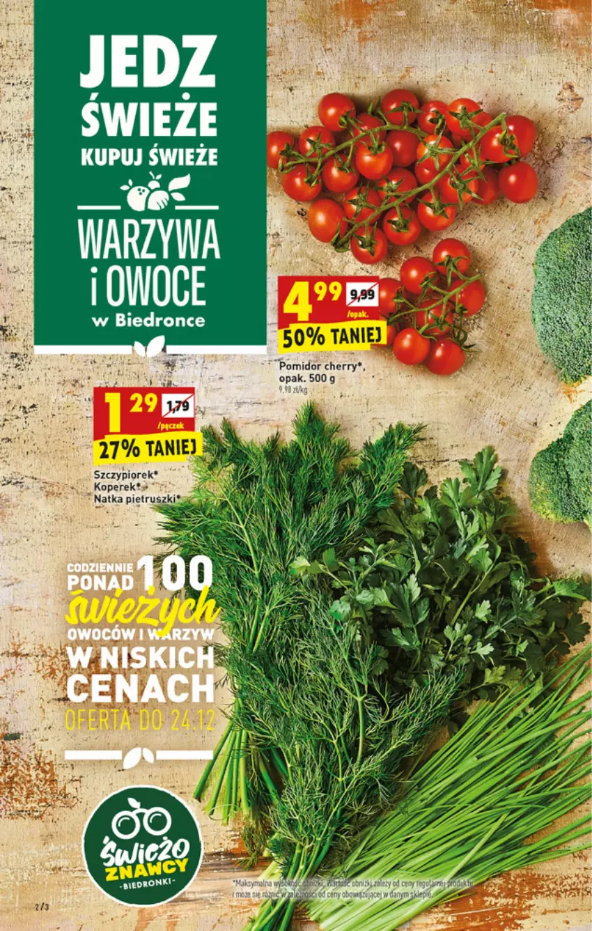 Gazetka promocyjna Biedronka - W tym tygodniu - ważna 23.12 do 24.12.2021 - strona 2 - produkty: Dron, Owoce, Warzywa, Warzywa i owoce