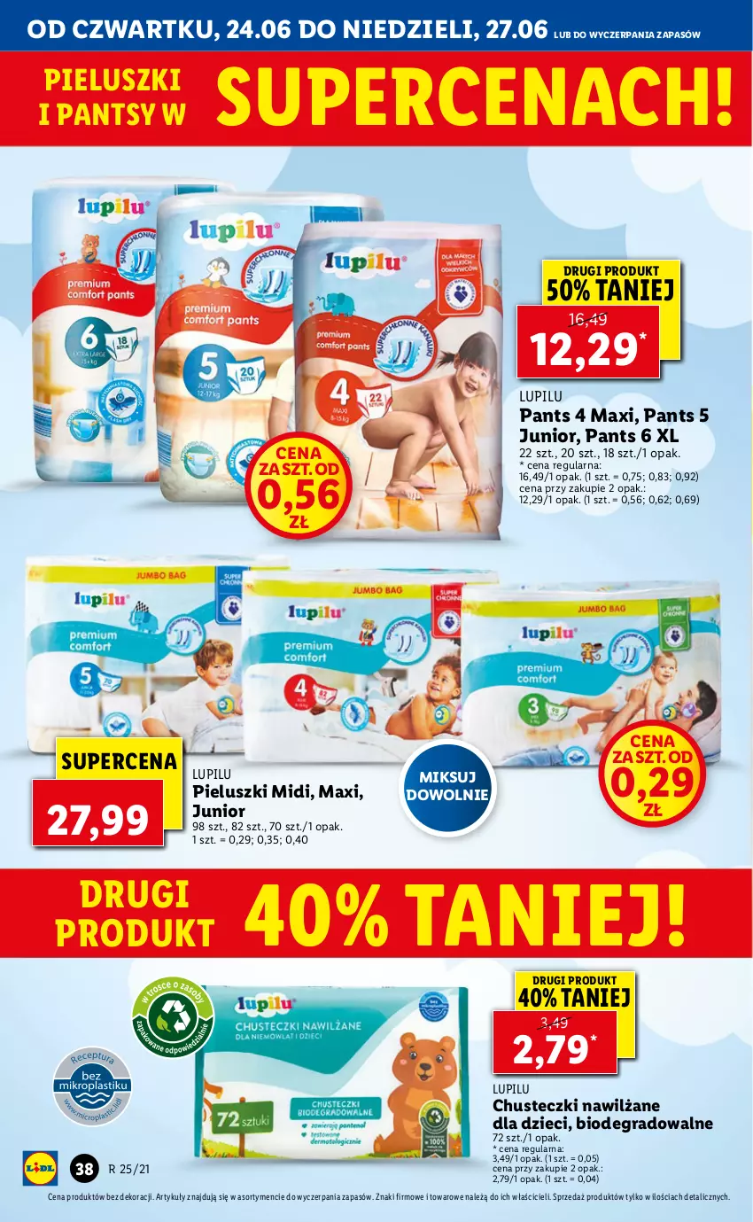 Gazetka promocyjna Lidl - GAZETKA - ważna 24.06 do 27.06.2021 - strona 38 - produkty: Chusteczki, Dzieci, Gra