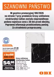 Gazetka promocyjna Obi - Gazetka OBI - Gazetka - ważna od 27.01 do 27.01.2026 - strona 13 - produkty: Gres