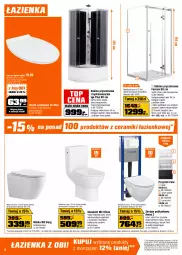 Gazetka promocyjna Obi - Gazetka OBI - Gazetka - ważna od 27.01 do 27.01.2026 - strona 8 - produkty: Piec, Kabina prysznicowa, Kompakt WC, Bateria umywalkowa, Top, Ser, Gra, Deska sedesowa, Bateria kuchenna, Słupek, Termos, Kosz, Deska wolnoopadająca, Meble łazienkowe, Tran, Szafka, Bateria wannowa, Bateria, Brodzik, Meble, Miska, Lakier, Fa