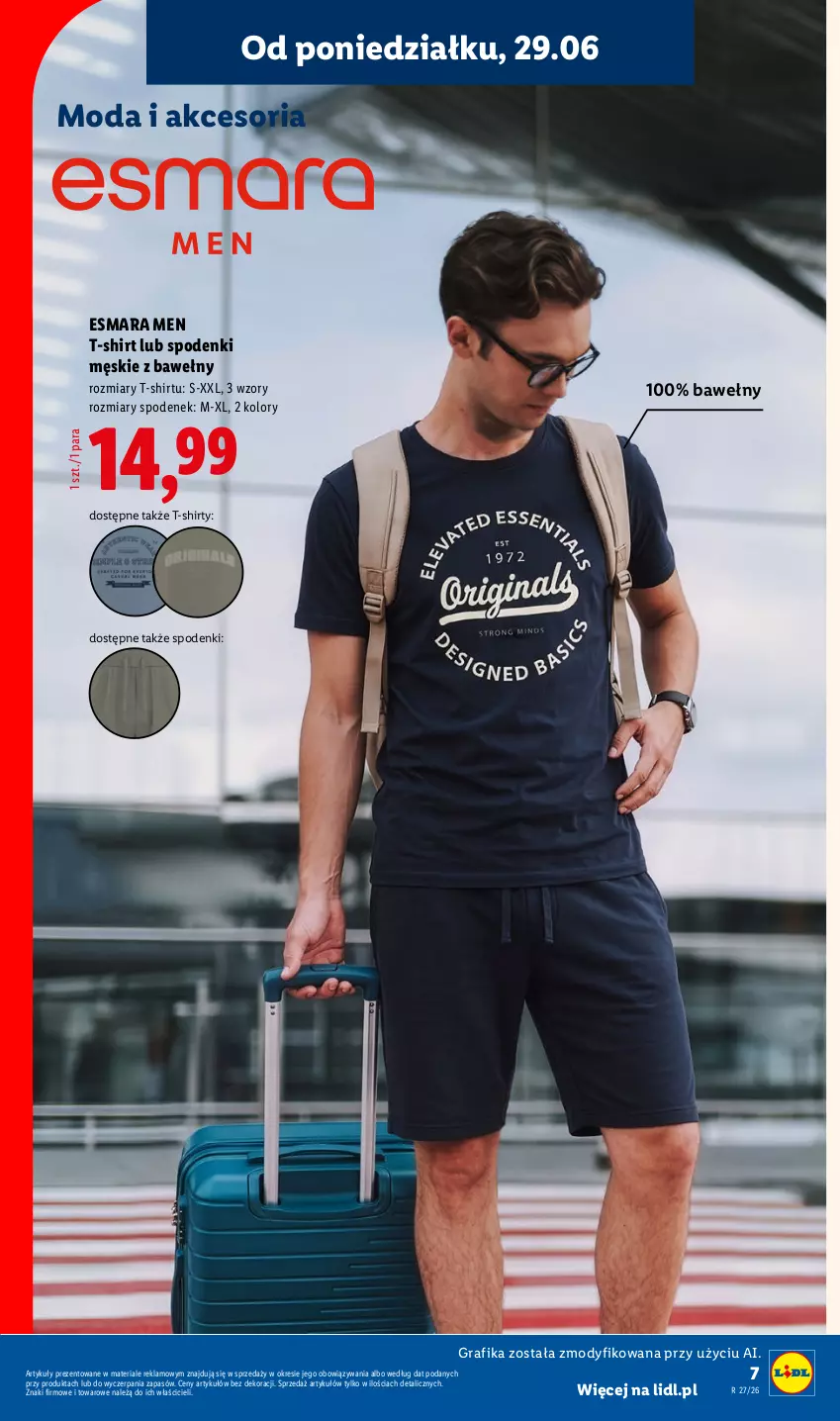Gazetka promocyjna Lidl - Katalog ważny od 29.06 - ważna 29.06 do 04.07.2026 - strona 11 - produkty: Gra, Grafika, Moda, Spodenek, T-shirt