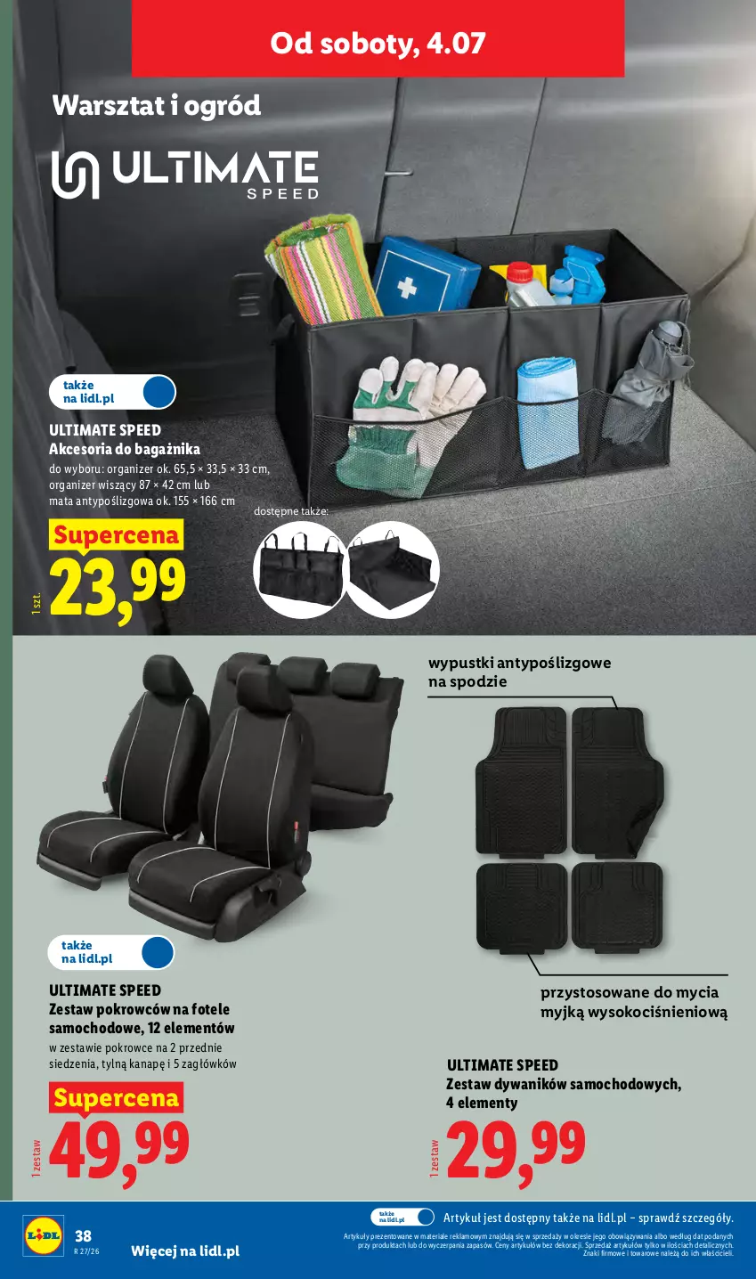 Gazetka promocyjna Lidl - Katalog ważny od 29.06 - ważna 29.06 do 04.07.2026 - strona 48 - produkty: Dywan, Dywanik, Fotel, Koc, O Bag, Ogród, Organizer, Sok
