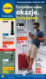 Gazetka promocyjna Lidl - Katalog ważny od 29.06 - Gazetka - ważna od 04.07 do 04.07.2026 - strona 1 - produkty: Parkside, Gra, Szorty, Walizka, T-shirt, Dres, Wittchen, Klucz udarowy, Grafika, Akumulator