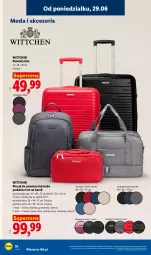 Gazetka promocyjna Lidl - Katalog ważny od 29.06 - Gazetka - ważna od 04.07 do 04.07.2026 - strona 14 - produkty: Top, Gra, Amol, Granat, Plecak, Torba, Moda, Wittchen, Kosmetyczka, Samolot