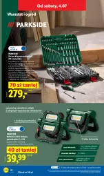 Gazetka promocyjna Lidl - Katalog ważny od 29.06 - Gazetka - ważna od 04.07 do 04.07.2026 - strona 42 - produkty: Parkside, Rum, Przewód, Reflektor LED, Zestaw kluczy nasadowych, Reflektor, Powerbank, Zestaw kluczy, Ogród
