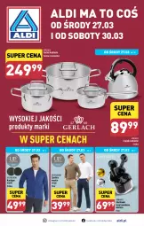 Gazetka promocyjna Aldi - Pełna oferta - Gazetka - ważna od 30.03 do 30.03.2024 - strona 1 - produkty: Sok, Gra, Słuchawki, Czajnik, Kardigan, Spodnie, Fa