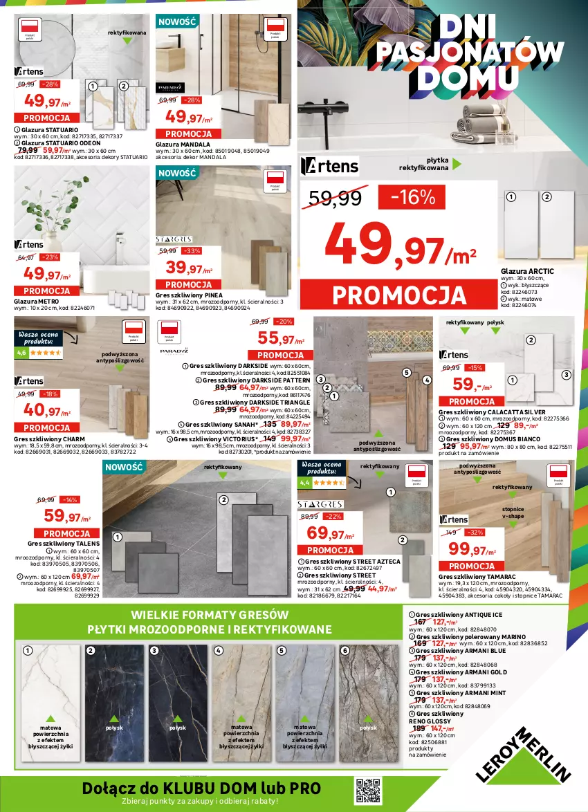 Gazetka promocyjna Leroy Merlin - Gazetka Leroy Merlin - ważna 14.09 do 04.10.2022 - strona 5 - produkty: Bateria, Bateria kuchenna, Dekoral, Dulux, Emulsja, Fa, Farba do wnętrz, Farba lateksowa, Glazura, Gra, Gres, Gres szkliwiony, Grunt, Lazur, Luxens, Metro, Mus, Ociekacz, Płytka, Podkład, Por, Rum, Sport, Syfon, Top, Tran, Zlew, Zlewozmywak