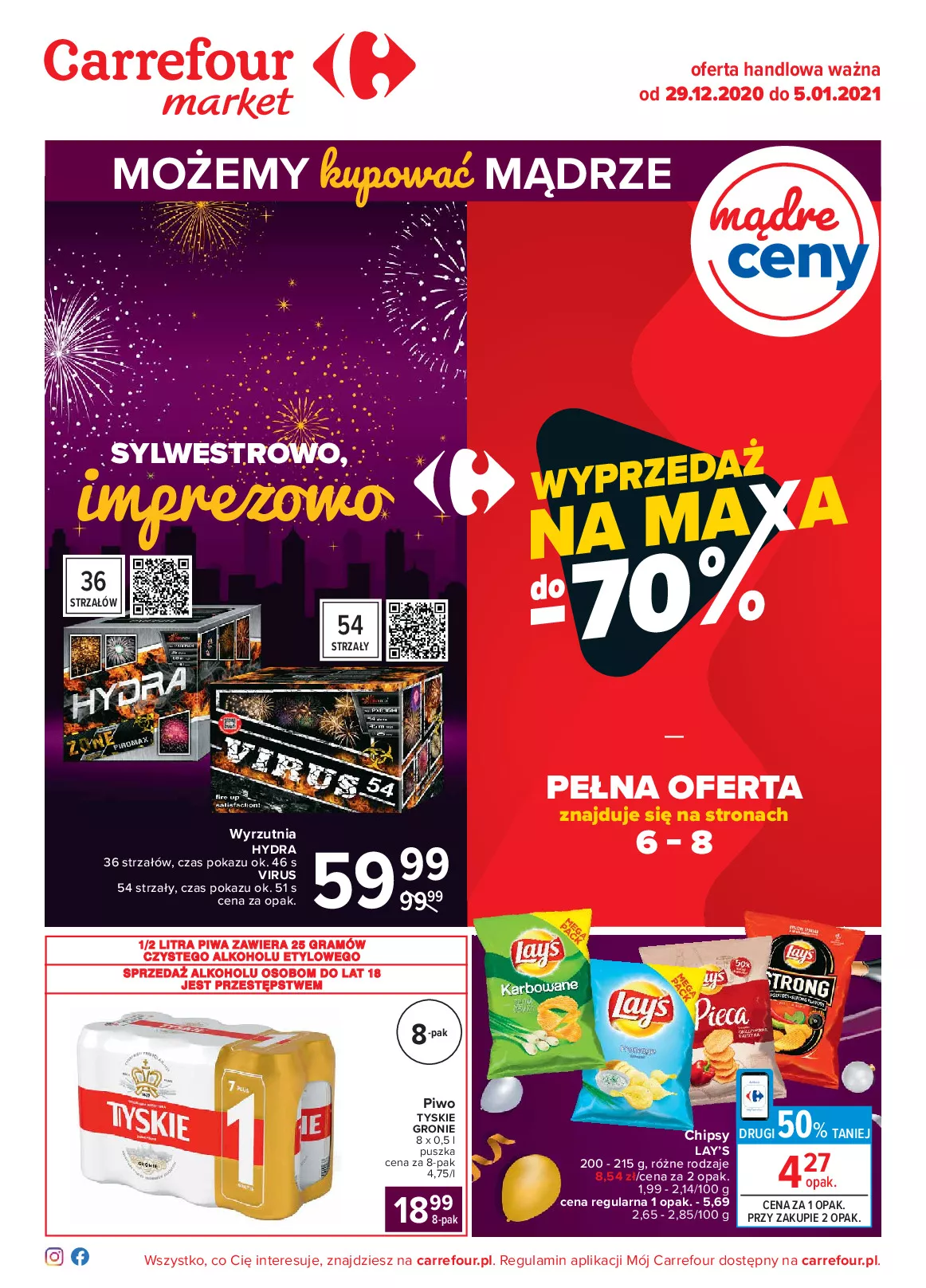 Gazetka promocyjna Carrefour - Carrefour Market Sylwester - ważna 29.12.2020 do 05.01.2021 - strona 1