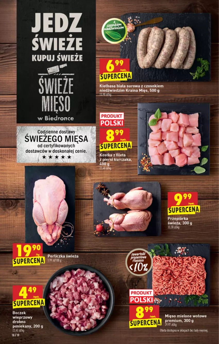 Gazetka promocyjna Biedronka - W tym tygodniu - ważna 18.11 do 24.11.2021 - strona 18 - produkty: Ba!, Dron, Kiełbasa, Kiełbasa biała, Kurczak, Perliczka