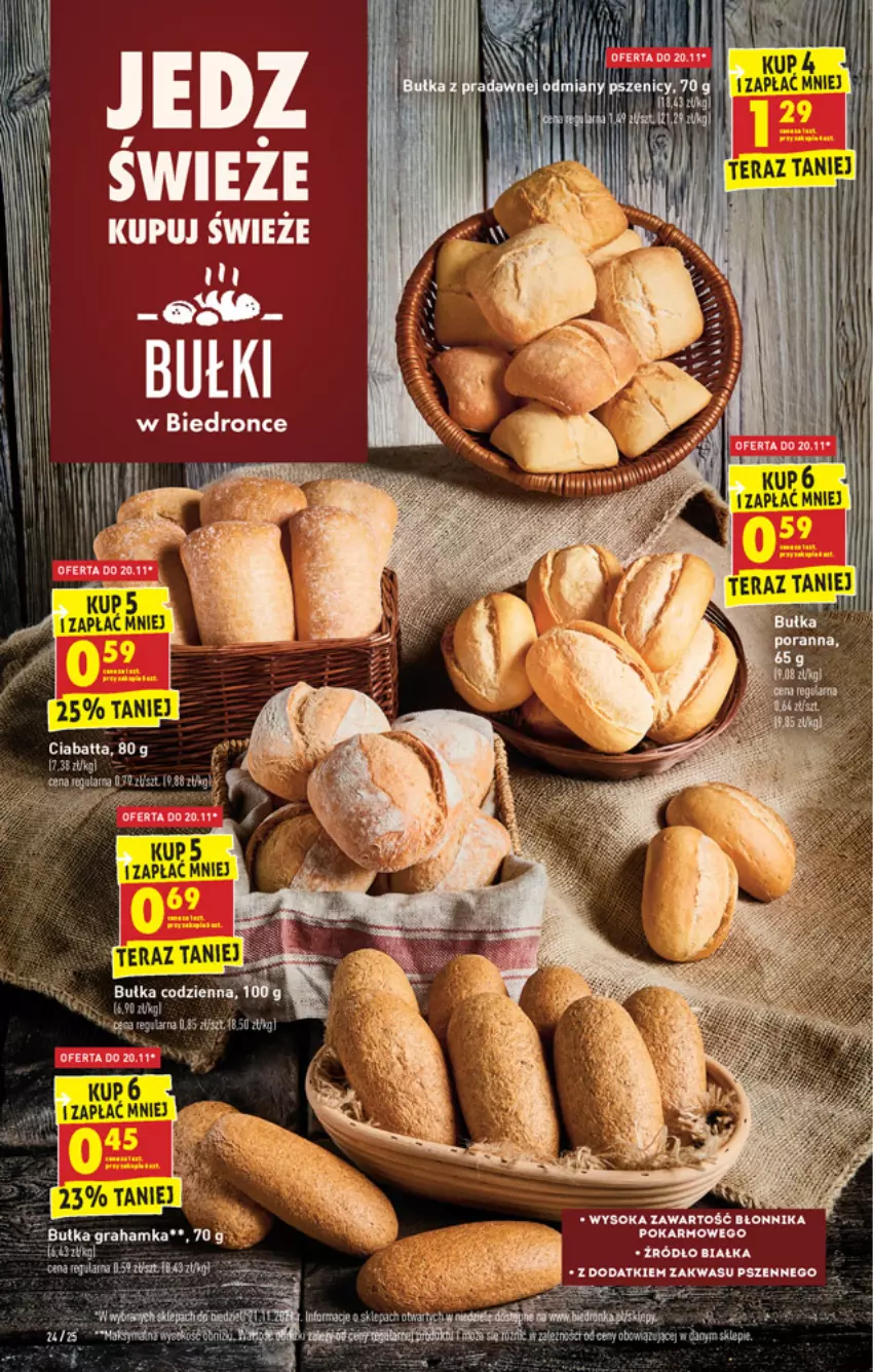 Gazetka promocyjna Biedronka - W tym tygodniu - ważna 18.11 do 24.11.2021 - strona 24 - produkty: Ciabatta, Dron, Fa, Sok