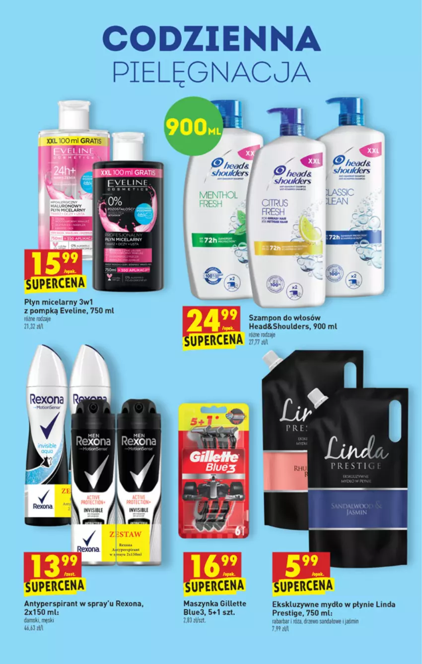 Gazetka promocyjna Biedronka - W tym tygodniu - ważna 18.11 do 24.11.2021 - strona 57 - produkty: Antyperspirant, Eveline, Fa, Gillette, Gra, Maszynka, Mydło, Mydło w płynie, Płyn micelarny, Rexona, Róża, Sandał, Szampon, Szynka