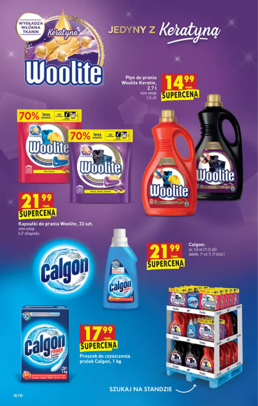 Gazetka promocyjna Biedronka - W tym tygodniu - ważna 18.11 do 24.11.2021 - strona 58 - produkty: Calgon, Fa, Kapsułki do prania, LG, Płyn do prania, Tablet, Woolite