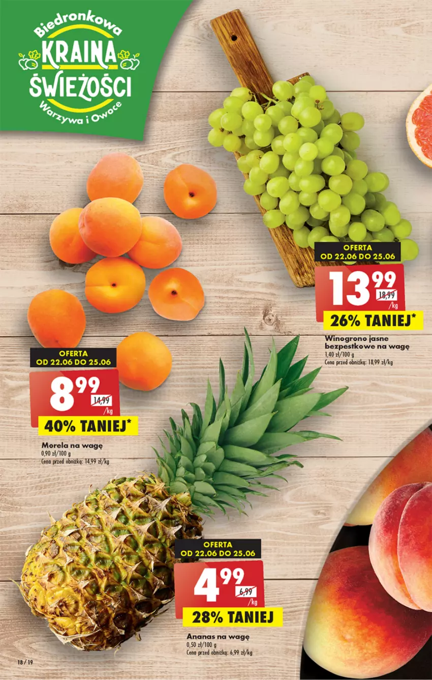 Gazetka promocyjna Biedronka - Gazetka - Biedronka.pl - ważna 22.06 do 28.06.2023 - strona 18 - produkty: Ananas, Fa