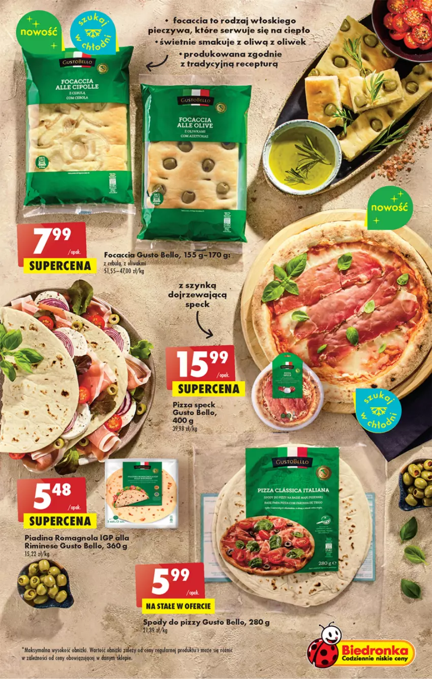 Gazetka promocyjna Biedronka - Gazetka - Biedronka.pl - ważna 22.06 do 28.06.2023 - strona 35 - produkty: Bell, Focaccia, Piec, Pizza, Ser, Sok